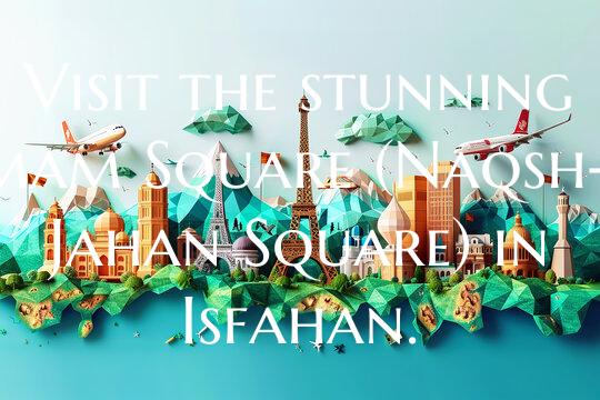 Visit the stunning Imam Square (Naqsh-e Jahan Squa...
