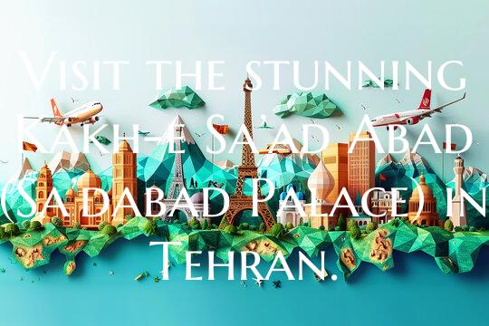 Visit the stunning Kakh-e Sa’ad Abad (Sa’dabad...